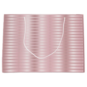 Rose Gold Template Elegant Modern Trendy Glamorous Large Gift Bag