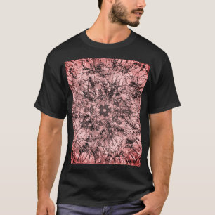 Rose Gold Texture Mandala Ornamental Drawing  T-Shirt