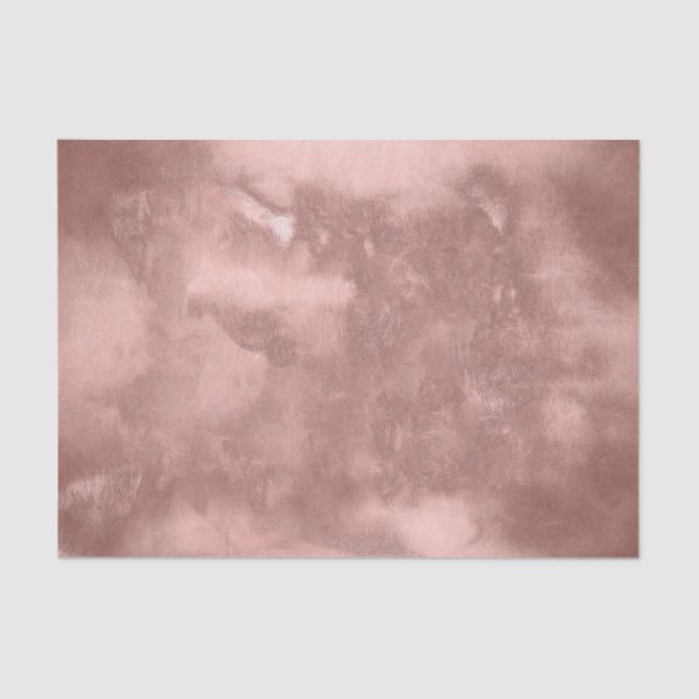 Rose Gold Texture Rustic Vintage Abstract Tissue Paper (Front)