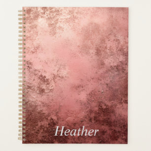 Rose Gold Textured Background Planner