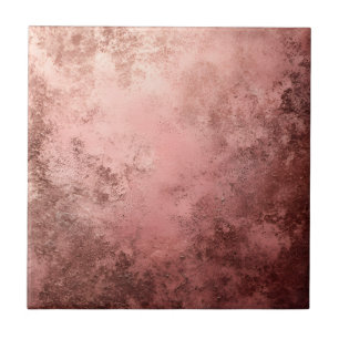 Rose Gold Textured Background Tile