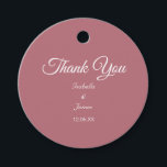 Rose Gold Thank You Favour Tags<br><div class="desc">Rose gold Thank You Favour Tag. All texts ready to be personalised!</div>