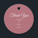 Rose Gold Thank You Favour Tags<br><div class="desc">Rose gold Thank You Favour Tag. All texts ready to be personalised!</div>
