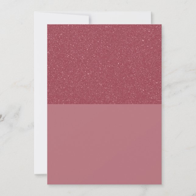 Rose Gold Top Glitter Invitation (Customisable) (Front)