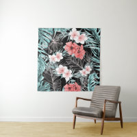 Rose Gold Tropical Elegant Botanical Island Luau