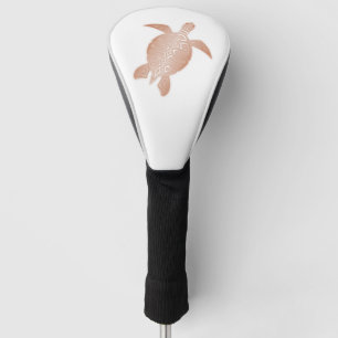 Rose Gold Turtle Golf Head Cover