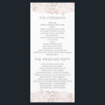 Rose Gold & White | Chic Floral Wedding Program Programme<br><div class="desc">Create your own custom "Rose Gold & White | Chic Floral Wedding Program" programs.</div>