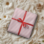 Rose Gold White Simple Horizontal Striped Wrapping Paper<br><div class="desc">Rose Gold and White Simple Horizontal Striped Wrapping Paper</div>