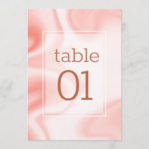 Rose-gold & white soft marble swirls menu