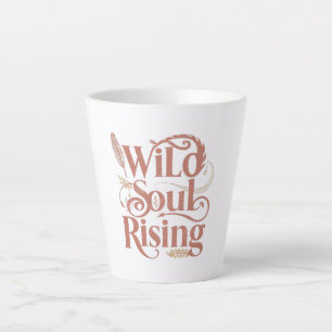 Rose Gold Wild Soul Rising Free Spirit Latte Mug