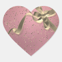 Rose Gold with Gold Bow