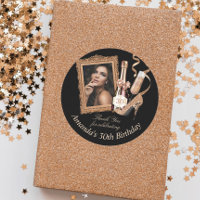 Rose Gold Womens Birthday Thank You