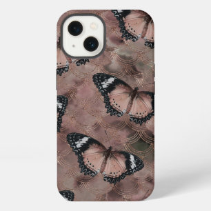 Rose Golden Butterfly Dance 1 iPhone 13 Case
