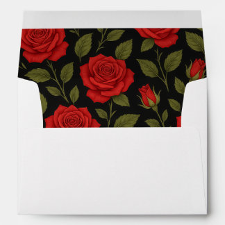 Rose Gothic Wedding Invitation Envelope