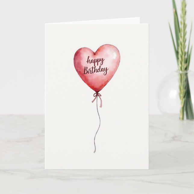 Rose Gradient Birthday Card (Front)