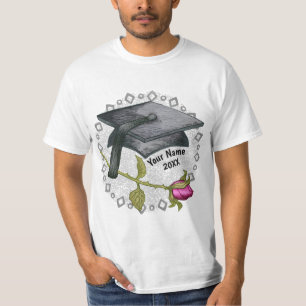 Rose Graduation Cap custom T-shirt, T-Shirt