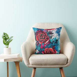 Rose Graffiti Cushion