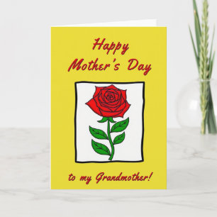 Rose Graphic Mothers Day Card