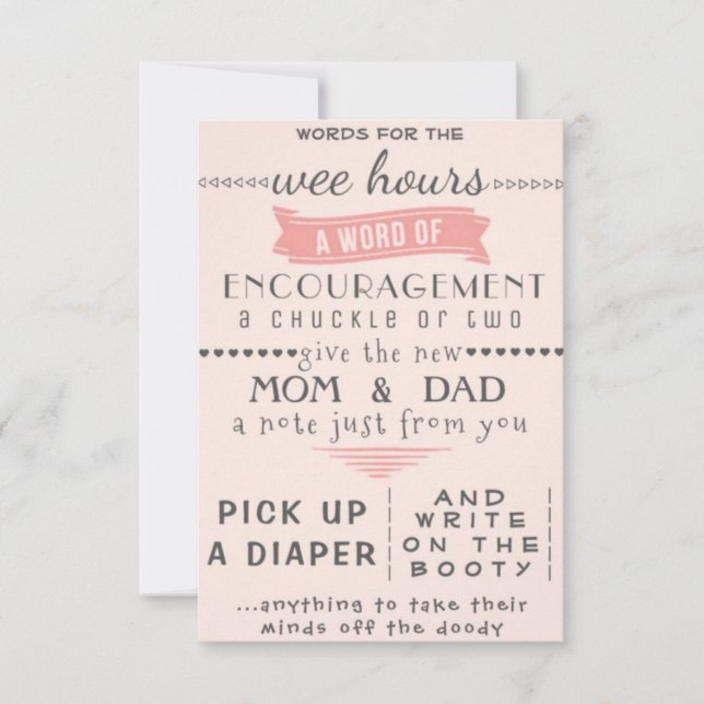 Rose & Grey Activity Card (Front)