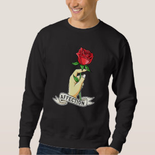 Rose Hand Affection Novelty Sweatshirt