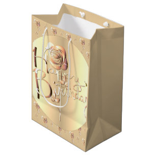 Rose "Happy Birthday" Medium Gift Bag