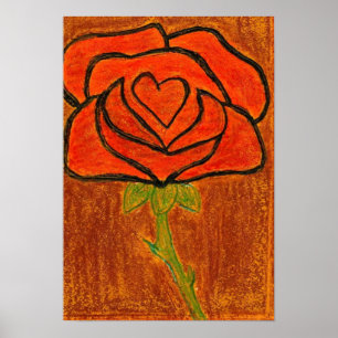 Rose Heart #6 Art Print