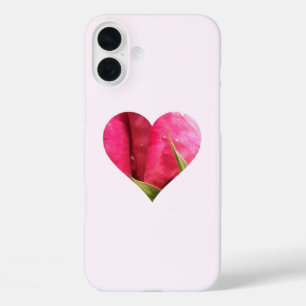 Rose Heart iPhone 16 Plus Case