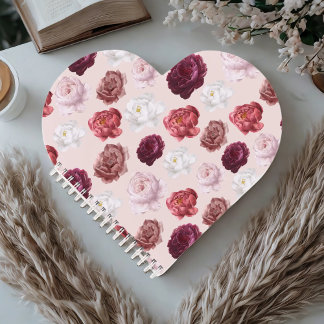 Rose Heart Notebook – A Bloom of Thoughts