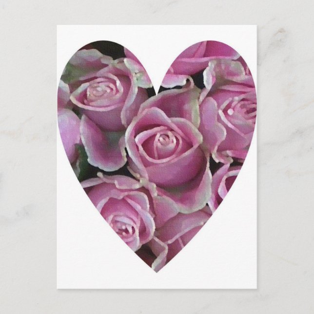 Rose Heart Postcard (Front)