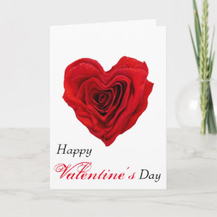 Rose Heart Shape - Valentine's Day Greeting Card