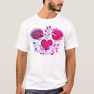 Rose Heart Special Moment - Unique Fashion Design  T-Shirt