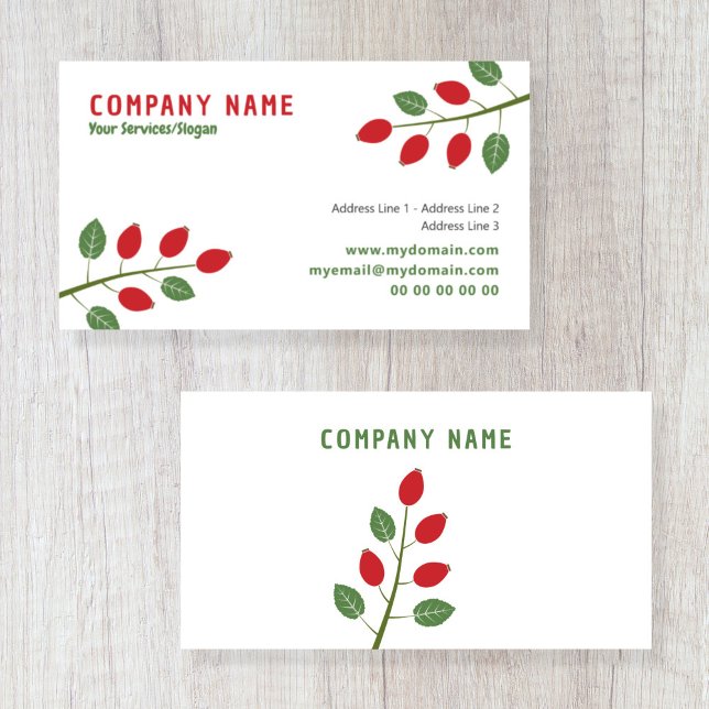 Rose Hip Business Card (Rose Hip Business Card)