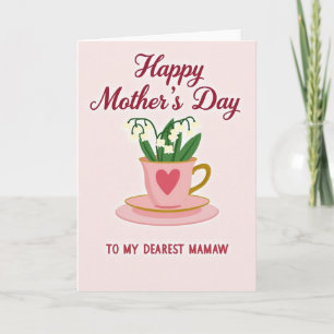 Rose Hued Mothers Day Card