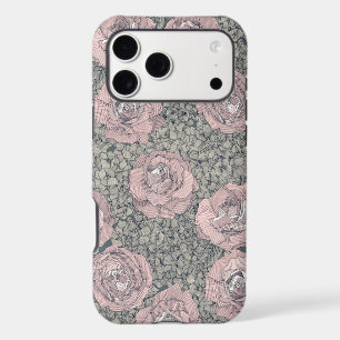 rose hydrangea floral pale pink indigo gray