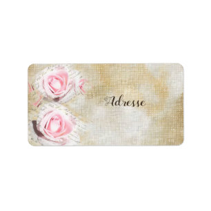 Rose im Papier  Label