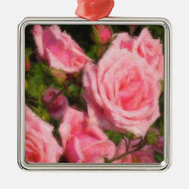 Rose Impressions Holiday Ornaments (Front)