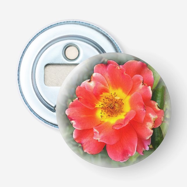 Rose in autumn bottle opener (Front)