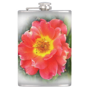 Rose in autumn hip flask