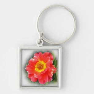 Rose in autumn key ring