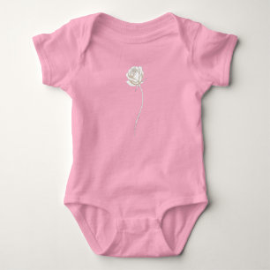 Rose in Bloom - Birthday Gift Baby Bodysuit