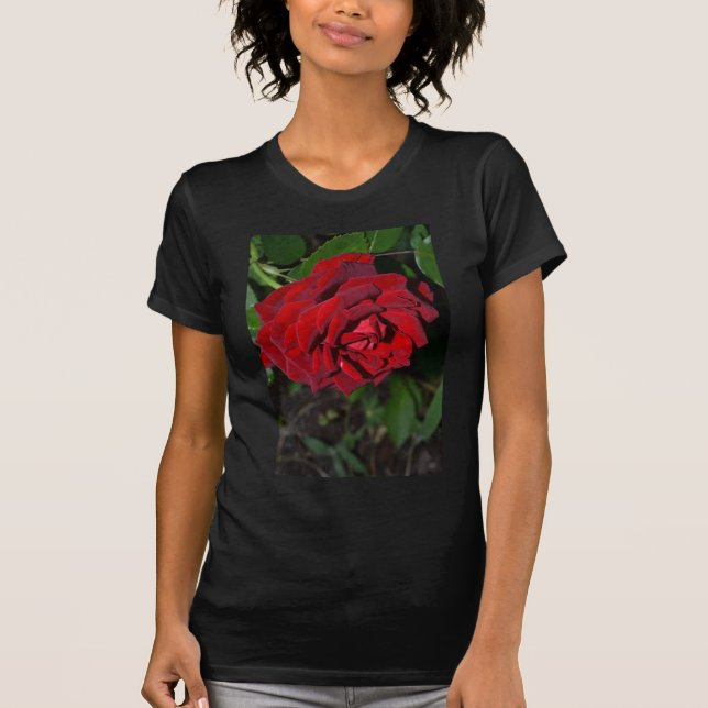 Rose in Deep Red T-Shirt (Front)