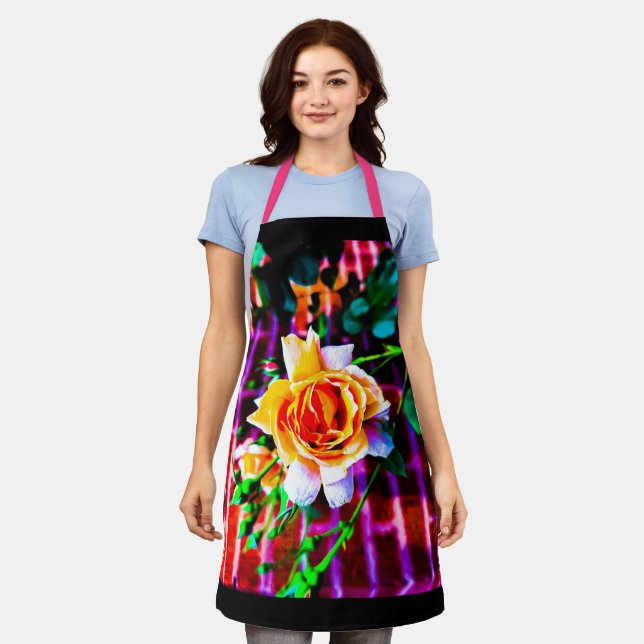 Rose In Rainbow 2 Apron (Worn)