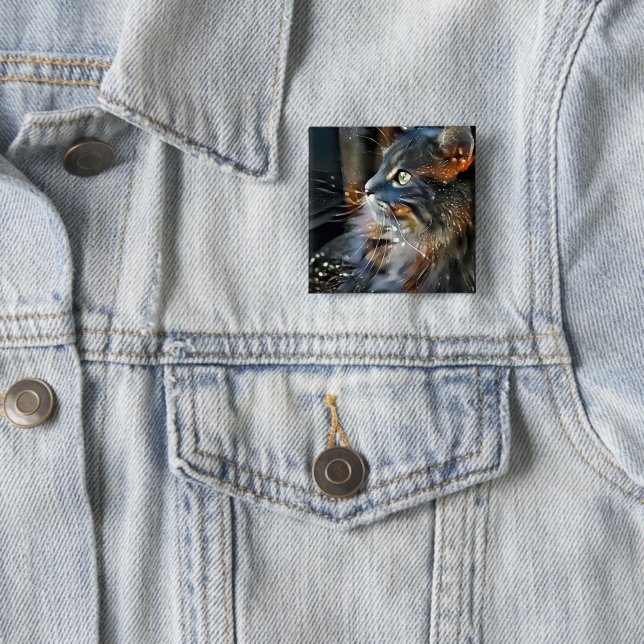 Rose in the Magical Light 15 Cm Square Badge (In Situ)