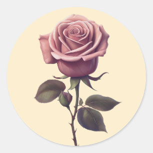 Rose invitation seals