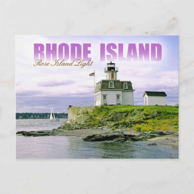 Rose Island Lighthouse, Newport, Rhode Island Postcard (Front)