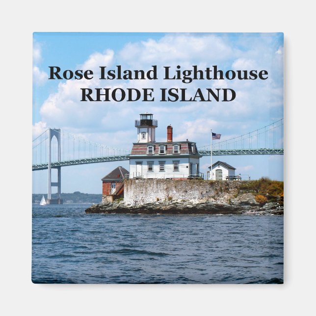 Rose Island Lighthouse, Rhode Island Magnet (Front)