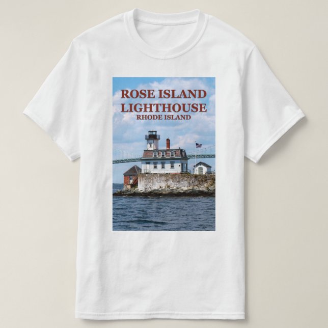 Rose Island Lighthouse, Rhode Island T-Shirt (Design Front)