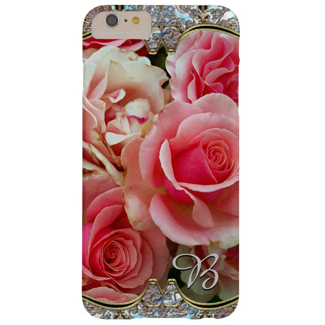 Rose Juxtapose Monogram 6/6s Case-Mate iPhone Case (Back)