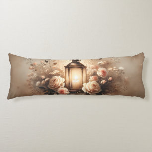 Rose Lantern Glow Bouquet Body Cushion