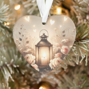 Rose Lantern Glow Bouquet Ornament
